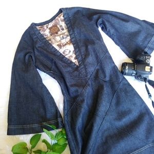 K. ROQUE Women's Dress Blue Denim Size 4